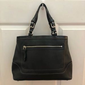 Coach Black Leather Handbag